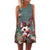 Feather Print Dress Sleeveless Boho Style Short Beach Dress 2019 Summer Dress Women Sundress Casual Shift Dresses Vestido