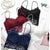 Female Bralette Lingerie Woman Intimates Sexy Floral Lace BH Bras for Women Full Cup Embroidery Solid Colour Padded Push-up Bra