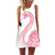Flamingo Floral Print A-Line Dress Women Sleeveless Beach Boho Summer Dresses Sexy Lady Party Short Shift Dresses Casual Vestido