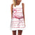 Flamingo Floral Print A-Line Dress Women Sleeveless Beach Boho Summer Dresses Sexy Lady Party Short Shift Dresses Casual Vestido