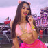 Fluffy Faux Fur Pink Bra Crop Top Sexy Festival Rave Halter Top Women Party Club Summer Beach Backless Bandage Bralette Camis