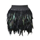 Fluffy Feathers Mini Skirts Women Strong Elastic Waist Bodycon Skirt Sexy Performance Costume Rave Festival Skirt Party Clubwear
