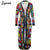 For Women 2 TWO PIECE SET Tie Waist Long Pants Plaid Office Lady Outfit Cloak Maxi Coat Runway Twin Suit X-Long Plus Size Winter