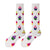 Free Shipping Thigh High Long Socks Women Ladies Black Color Over The Knee Fashion Letter Pattern Ouija Board  Rainbow Japanese