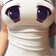Funny Prank Print Big Eyes Anime Cartoon Cute T-shirt Expression Straitjacket Short Sleeve T-shirt  Tops Women