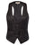 GK Women's Adjustable Strap Jacquard Vest Coat 3-Buttons Waistcoat chalecos para mujer