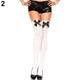 Girls Student School Socks Fashion Sexy Stockings Women Stretch Lace Bow Thigh High Socks Over Knee Womens Female Long Knee Sock