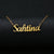 Gold Silver Color Personalized Custom Name Pendant Necklace Customized Cursive Nameplate Necklace Women Handmade Birthday Gift