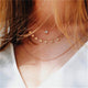 AlphaGal Gold color Choker Necklace for women Short crystal stars Pendant Chain Necklaces & Pendants Laces velvet chokers Fashion Jewelry