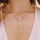 AlphaGal Gold color Choker Necklace for women Short crystal stars Pendant Chain Necklaces & Pendants Laces velvet chokers Fashion Jewelry