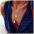 AlphaGal Gold color Choker Necklace for women Short crystal stars Pendant Chain Necklaces & Pendants Laces velvet chokers Fashion Jewelry