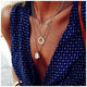 AlphaGal Gold color Choker Necklace for women Short crystal stars Pendant Chain Necklaces & Pendants Laces velvet chokers Fashion Jewelry