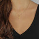 AlphaGal Gold color Choker Necklace for women Short crystal stars Pendant Chain Necklaces & Pendants Laces velvet chokers Fashion Jewelry