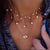 AlphaGal Gold color Choker Necklace for women Short crystal stars Pendant Chain Necklaces & Pendants Laces velvet chokers Fashion Jewelry