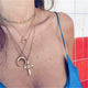 AlphaGal Gold color Choker Necklace for women Short crystal stars Pendant Chain Necklaces & Pendants Laces velvet chokers Fashion Jewelry
