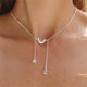 AlphaGal Gold color Choker Necklace for women Short crystal stars Pendant Chain Necklaces & Pendants Laces velvet chokers Fashion Jewelry