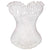 Gothic Sexy Lace up Boned Overbust Corset Women Bustier Top Waist Cincher Trainer Flower Outfit Summer Party dress Shapers