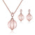 AlphaGal Elegant Luxury Jewelry Set Design Fashion Gold Filled Colorful Austrian Crystal Earrings Necklace Drop Jewelry Sets Women