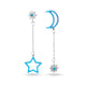 H02 Blue stars earrings Long Tassel Dangle Earrings For Women Leaf Feather Drop Brincos Bijoux boucle d'oreille Jewelry Earring