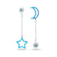 H02 Blue stars earrings Long Tassel Dangle Earrings For Women Leaf Feather Drop Brincos Bijoux boucle d'oreille Jewelry Earring