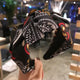 AlphaGal 2019 New Stripe Print Hairband Head Band Women Hair Hoop Cotton Cross Top Knot Hair Bands Accessories for Girls