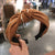 AlphaGal 2019 New Stripe Print Hairband Head Band Women Hair Hoop Cotton Cross Top Knot Hair Bands Accessories for Girls