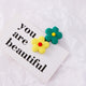 AlphaGal 2pcs/lot Plastic Little Flower Hair Clips Hairpins Barrettes Hair Accessories For Women Hair Clips Hairgrip For Girls