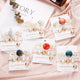 AlphaGal 3pcs Sets New Women Girls Metal Hairpins Imitation Pearl Colorful Beads Hair Clips Geometric Hair Styling Accessories