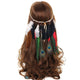 AlphaGal Bohemian Hippie Headband Dream Catcher Feather Headdress Fashion Peacock Feather Headbands Hair Accessories
