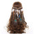 AlphaGal Bohemian Hippie Headband Dream Catcher Feather Headdress Fashion Peacock Feather Headbands Hair Accessories