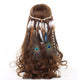AlphaGal Bohemian Hippie Headband Dream Catcher Feather Headdress Fashion Peacock Feather Headbands Hair Accessories