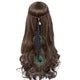AlphaGal Bohemian Hippie Headband Dream Catcher Feather Headdress Fashion Peacock Feather Headbands Hair Accessories