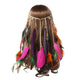 AlphaGal Bohemian Hippie Headband Dream Catcher Feather Headdress Fashion Peacock Feather Headbands Hair Accessories