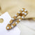 AlphaGal Bohemian Straw Pearl Metal Hair Pin Hair Clip Handmade Holiday Beach Barrettes Hair Accessories For Women