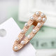 AlphaGal Bohemian Straw Pearl Metal Hair Pin Hair Clip Handmade Holiday Beach Barrettes Hair Accessories For Women