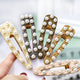 AlphaGal Bohemian Straw Pearl Metal Hair Pin Hair Clip Handmade Holiday Beach Barrettes Hair Accessories For Women