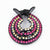 AlphaGal imeikang Colorful Rhinestone Bird Nest Claw for Women Girls Hair Claws Clips Horsetail Hairpin Headwear Hair Accessories