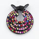 AlphaGal imeikang Colorful Rhinestone Bird Nest Claw for Women Girls Hair Claws Clips Horsetail Hairpin Headwear Hair Accessories