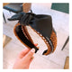 AlphaGal Fashion Imitation leather Headband Hemp Rope English Alphabet Ribbon Head Hoop Changeable Openwork Bow Acessories