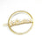 AlphaGal Fashion Women Girls Pearl Metal Circle Hair Clips Natural Metal Hairpins Barrettes Wedding Hair Clip Accessories