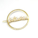 AlphaGal Fashion Women Girls Pearl Metal Circle Hair Clips Natural Metal Hairpins Barrettes Wedding Hair Clip Accessories