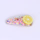 AlphaGal New Kids Hair Accessories Fruit Sequin Hairpins Barrettes For Children Safe Clip Girls Cute Cartoon Rainbow Hair Clip