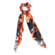 Haimeikang Spring Bow Scrunchie Women Hair Accessories Hair Ties Rubbon Rope Flower Print Elastic Hair Bands Long Head Scarf