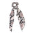 Haimeikang Spring Bow Scrunchie Women Hair Accessories Hair Ties Rubbon Rope Flower Print Elastic Hair Bands Long Head Scarf