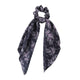 Haimeikang Spring Bow Scrunchie Women Hair Accessories Hair Ties Rubbon Rope Flower Print Elastic Hair Bands Long Head Scarf