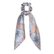 Haimeikang Spring Ponytail Scarf Elastic Hair Rope for Women Hair Bow Ties Scrunchies Hair Bands Flower Print Ribbon Hairbands