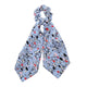 Haimeikang Spring Ponytail Scarf Elastic Hair Rope for Women Hair Bow Ties Scrunchies Hair Bands Flower Print Ribbon Hairbands