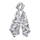 Haimeikang Spring Ponytail Scarf Elastic Hair Rope for Women Hair Bow Ties Scrunchies Hair Bands Flower Print Ribbon Hairbands
