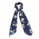 Haimeikang Spring Ponytail Scarf Elastic Hair Rope for Women Hair Bow Ties Scrunchies Hair Bands Flower Print Ribbon Hairbands
