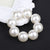 Headwear Big Imitation Pearl Hair Rope Holder Hairband for Women Girls Hair Ring Pearl Beads Crown Stretch Hair Band Accessories